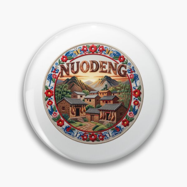 Item preview, Nuodeng China Yunnan Ancient Bai Village Embroidered Patch Sticker designed and sold by Imaginarium of Chaos falcon88 .