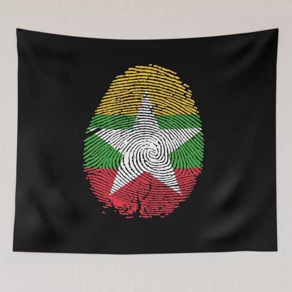 Artikelvorschau, Myanmar Flag National Pride Design entworfen und verkauft von Azeecreate009.