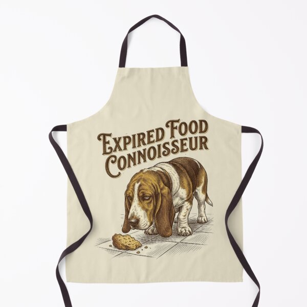 Item preview, Expired Food Connoisseur Funny Gross Basset Hound Lover Dog Humor designed and sold by FurRealStudioCo.