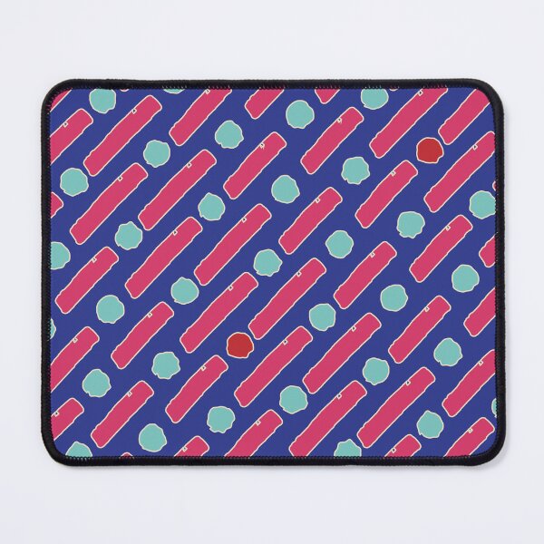 Item preview, Retro Royal Blue and Pink Diagonal Dash Pattern - Abstract Light Blue Dots Geometric designed and sold by Caterina@.