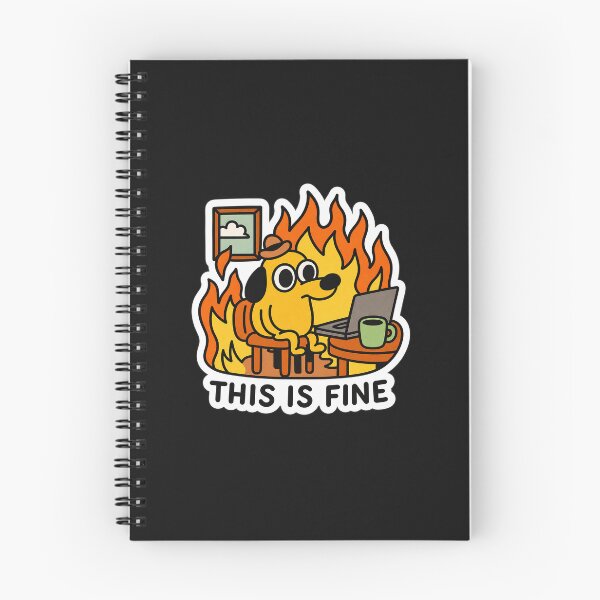 Item preview, This Is Fine Work From Home Dog designed and sold by BookedBusy.
