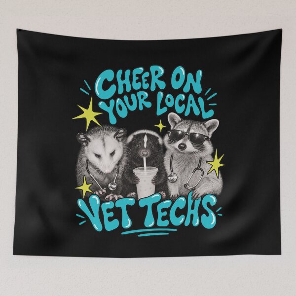 Item preview, Cheer On Your Local Vet Techs Animal Heroes Portrait designed and sold by dianadouri.
