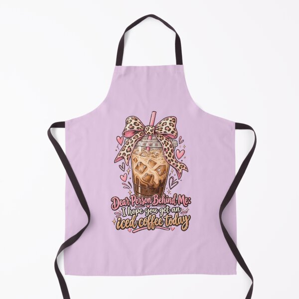 Item preview, Dear Person Behind Me – Iced Coffee and Pink Bow designed and sold by AwesomeBeyondLimits.