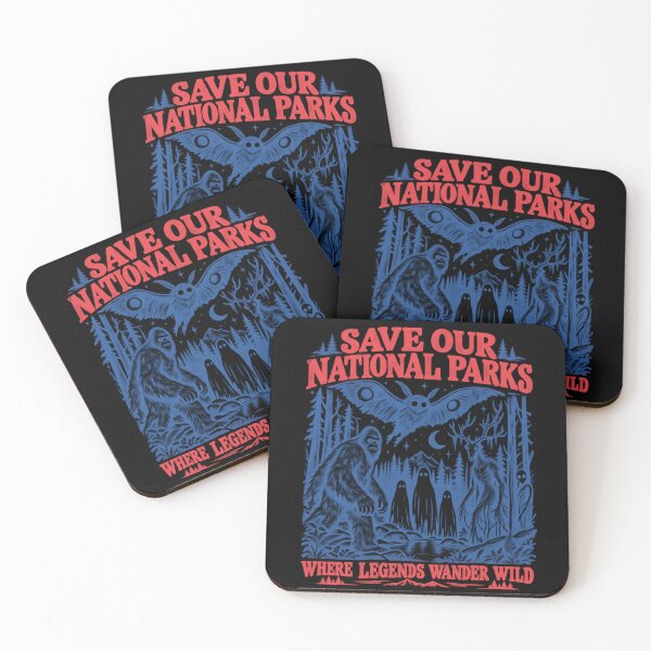Item preview, Save Our National Parks Where Legends Wander Wild Cryptids designed and sold by dianadouri.