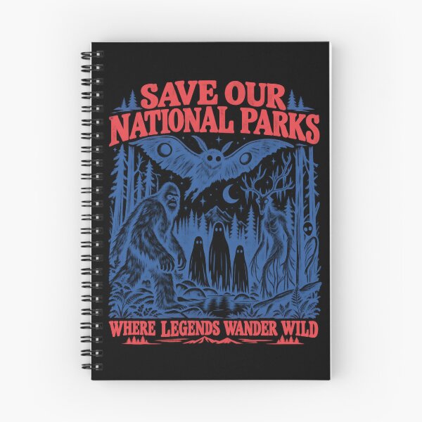 Item preview, Save Our National Parks Where Legends Wander Wild Cryptids designed and sold by dianadouri.