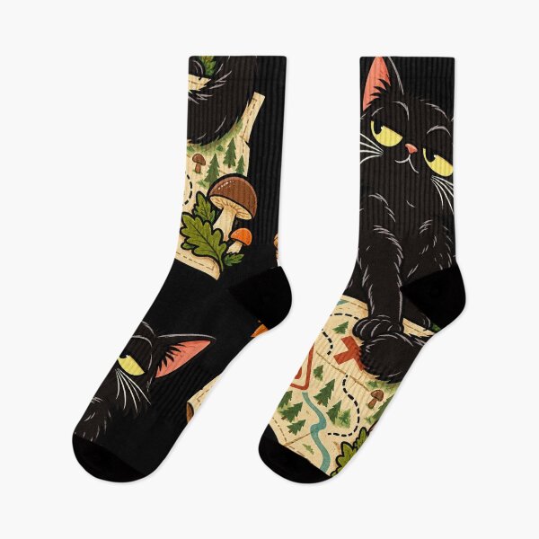 Artikelvorschau, Mushroom Foraging Black Cat Spot Data Withheld Forager Humor entworfen und verkauft von MOTIFOLK.