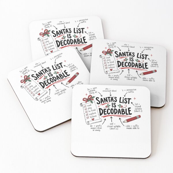 Item preview, Santa's List Is Decodable Christmas Teacher designed and sold by RDGNR.