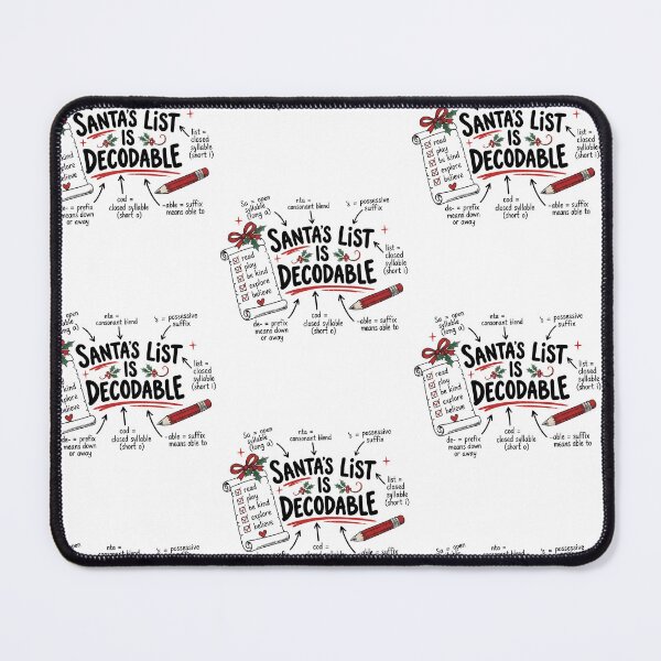 Item preview, Santa's List Is Decodable Christmas Teacher designed and sold by RDGNR.