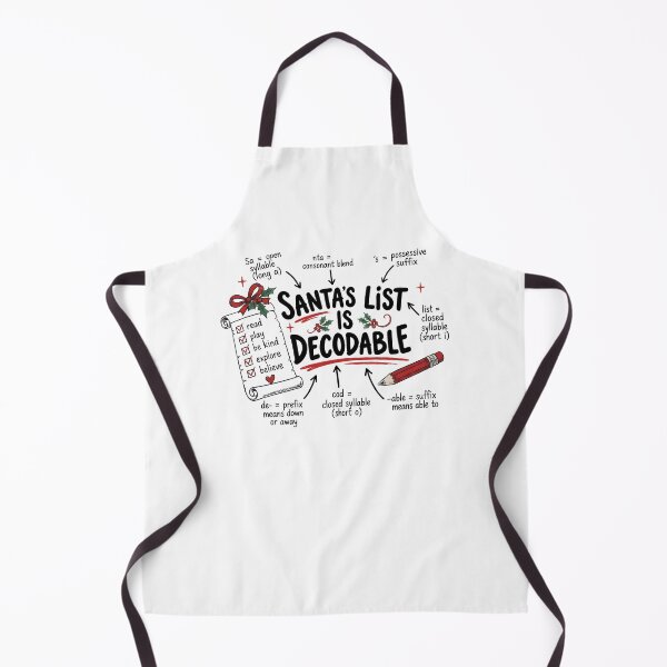 Item preview, Santa's List Is Decodable Christmas Teacher designed and sold by RDGNR.