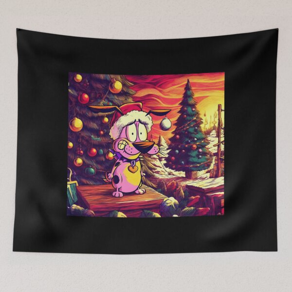 Item preview, Courage The Cowardly Dog Merry Christmas designed and sold by krowsunna.