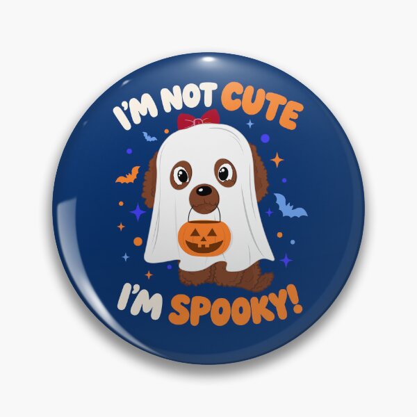 Item preview, I’m Not Cute I’m Spooky Ghost Poodle designed and sold by Cat N' Doodles.