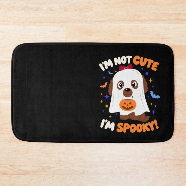 Item preview, I’m Not Cute I’m Spooky Ghost Poodle designed and sold by Cat N' Doodles.