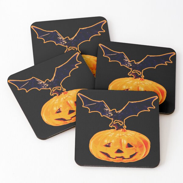 Item preview, Halloween / Bat with Pumpkin designed and sold by weirdove.