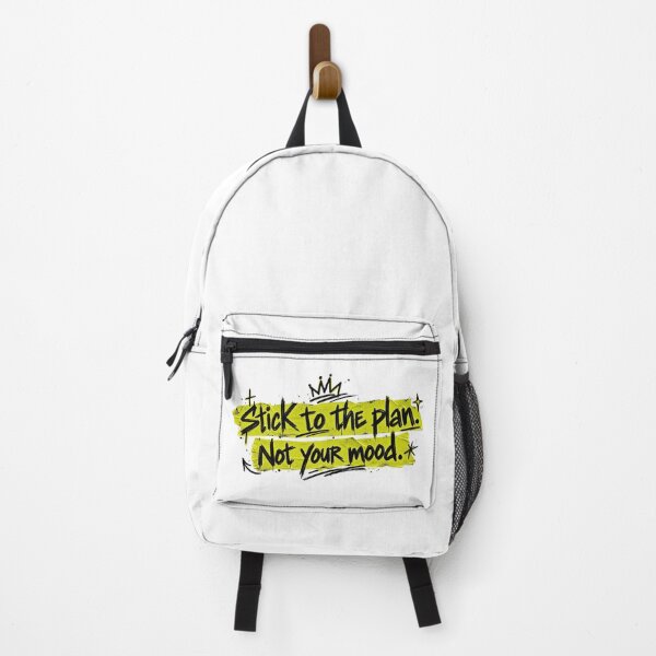 Item preview, Stick to the Plan Not Your Mood – Motivational Streetwear Quote designed and sold by SupplyCode.