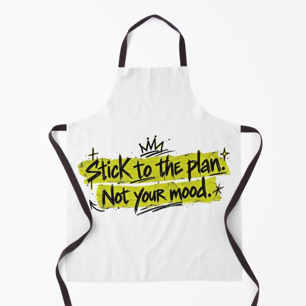 Item preview, Stick to the Plan Not Your Mood – Motivational Streetwear Quote designed and sold by SupplyCode.