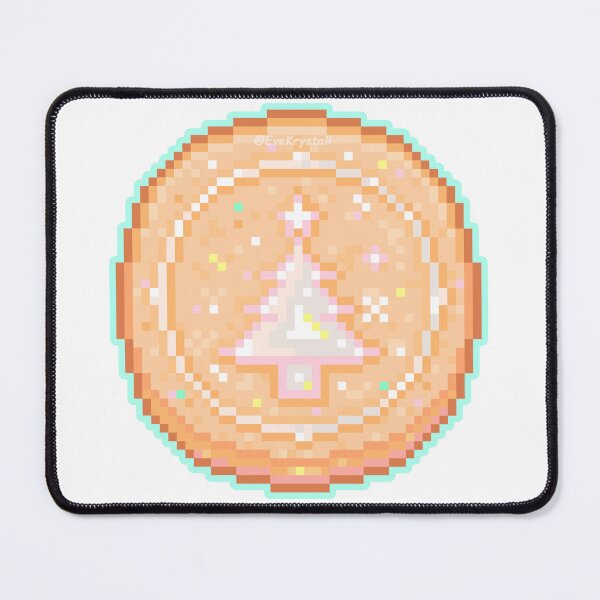 Item preview, White Christmas Tree Pearl-Icing Cookie Sticker (Pixel_Art) designed and sold by EveKrystall.