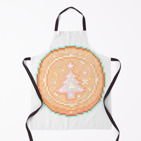 Item preview, White Christmas Tree Pearl-Icing Cookie Sticker (Pixel_Art) designed and sold by EveKrystall.