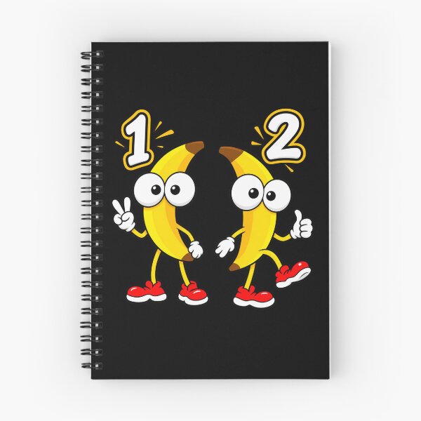 Item preview, Two Cartoon Bananas Number One and Two Fun Characters designed and sold by dianadouri.