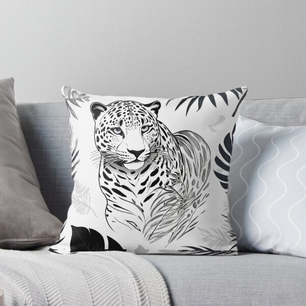 Item preview, One Line Wild Cat Botanical Silhouette Illustration designed and sold by FusionArtStyle.