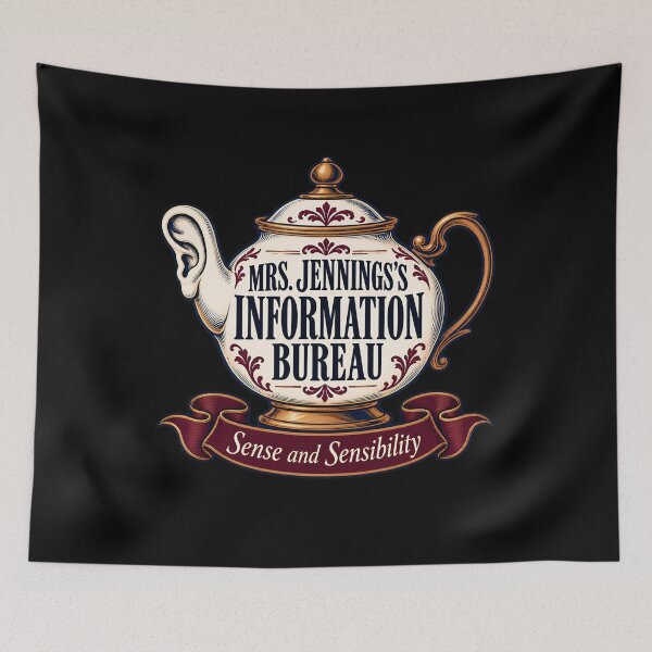 Item preview, Sense and Sensibility: Mrs Jennings's Teapot Bureau designed and sold by Fenay Designs.