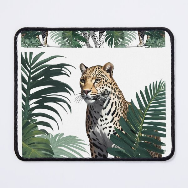 Item preview, Modern Minimalist Botanical Big Cat Contour Art designed and sold by FusionArtStyle.