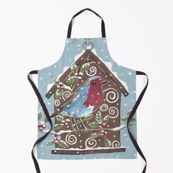 Item preview, Petirrojo de pecho rojo de invierno designed and sold by Sartoris Art.