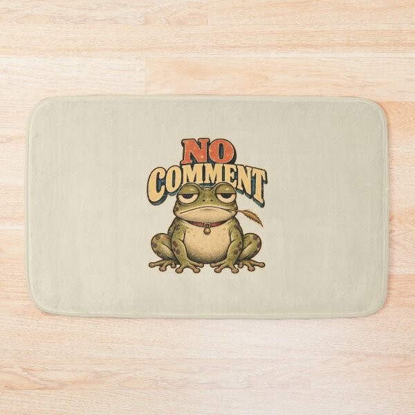 Item preview, No Comment – Unimpressed Frog Retro Humor designed and sold by AwesomeBeyondLimits.