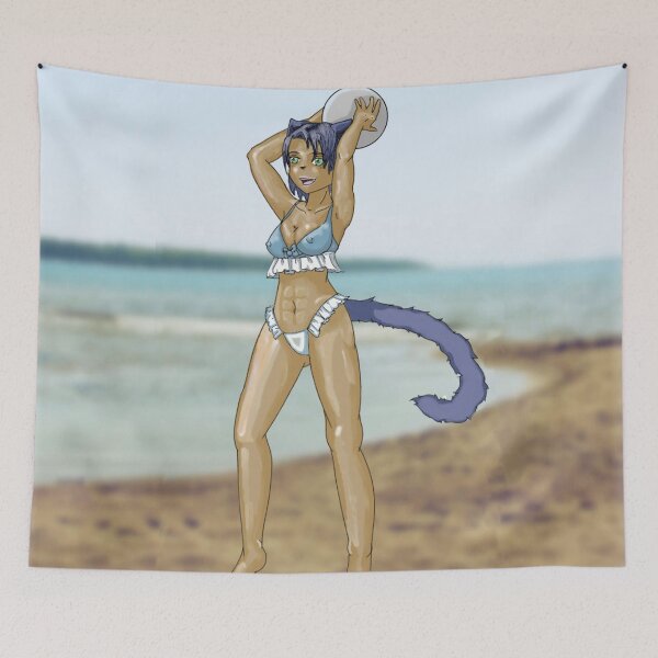 Item preview, Hana Neko Beach Time designed and sold by CharmerLane.