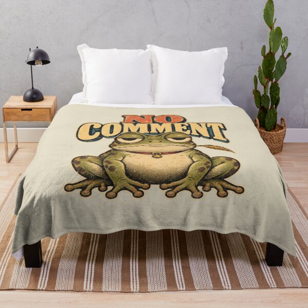 Item preview, No Comment – Unimpressed Frog Retro Humor designed and sold by AwesomeBeyondLimits.
