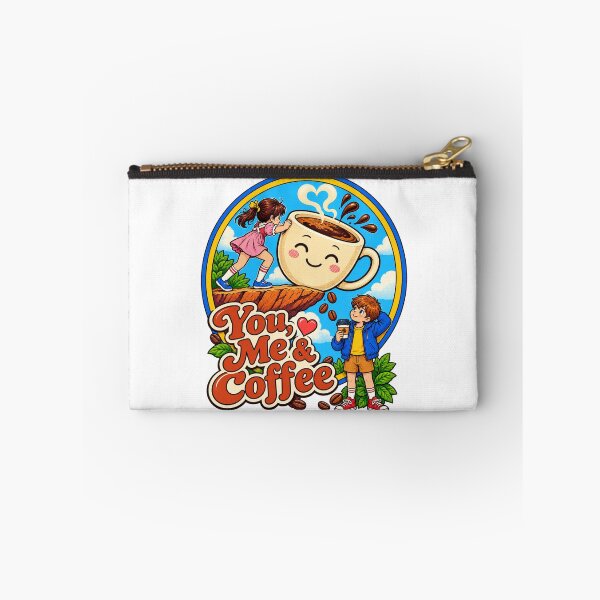 Item preview, You, Me & Coffee – Cute Retro Coffee Lover Cartoon designed and sold by HSE1.