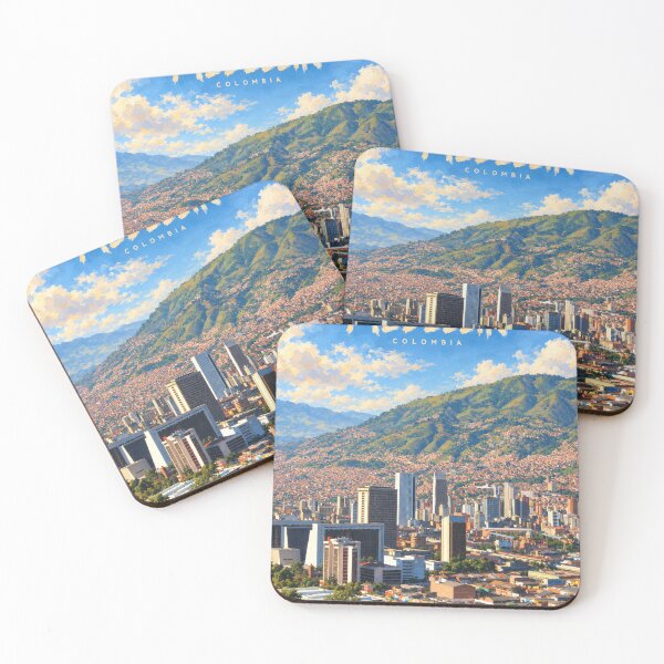 Item preview, Medellín Painterly Colombian City Impression designed and sold by MichaeIRellov.