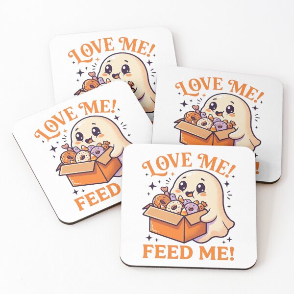 Item preview, Cute Ghost - Love Me Feed Me designed and sold by Simplybe1.