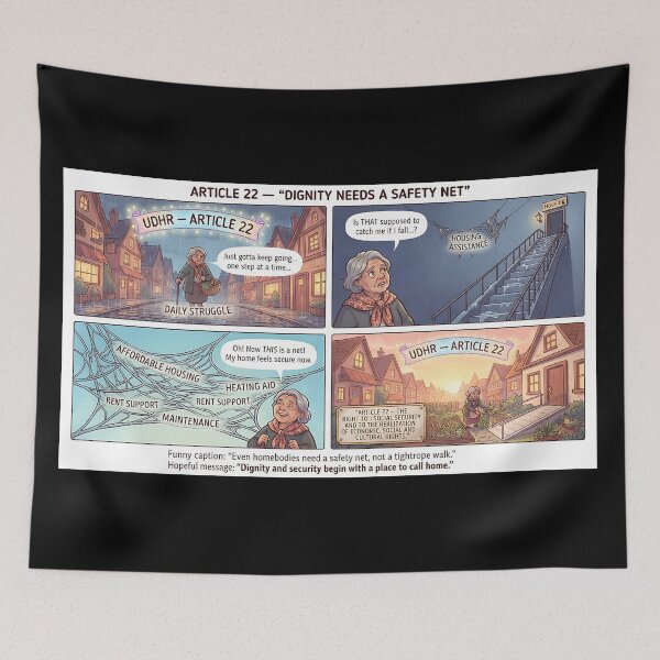 Item preview, Article 22: Dignity needs a safety net. designed and sold by Mianku | Für das Leben.