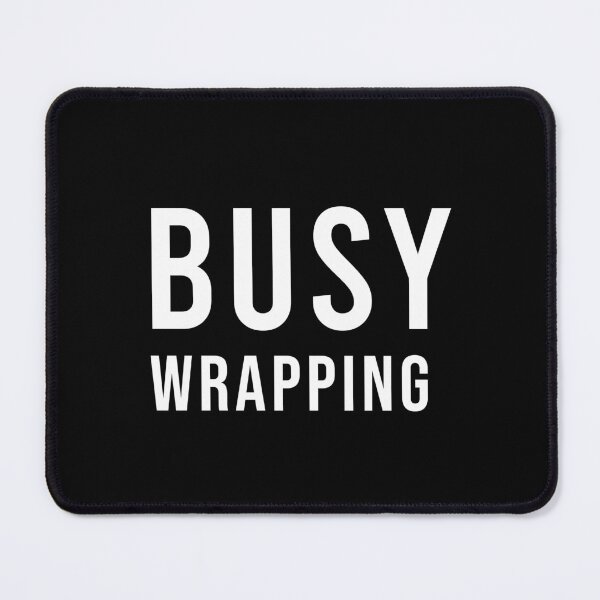 Item preview, Busy Wrapping Funny Christmas Holiday Gift, Unique designed and sold by villacreativa.