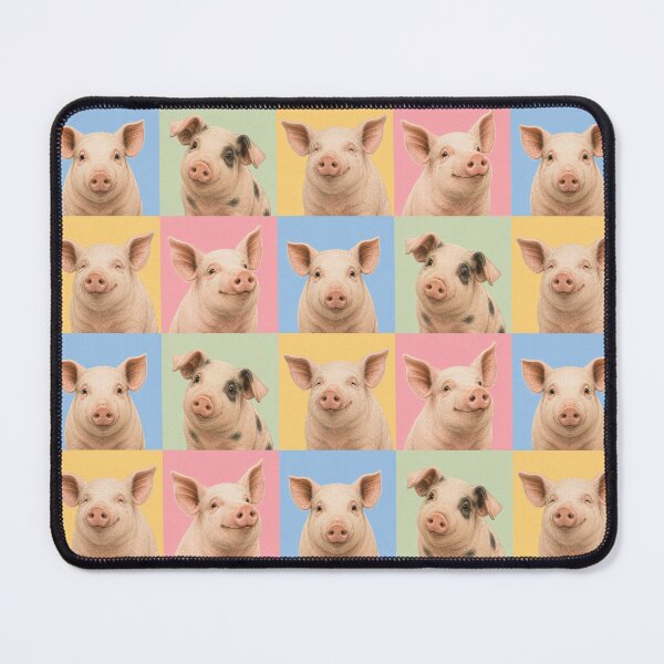 Item preview, Cute Pig Farm Animal Portraits designed and sold by pixiedustpaint.