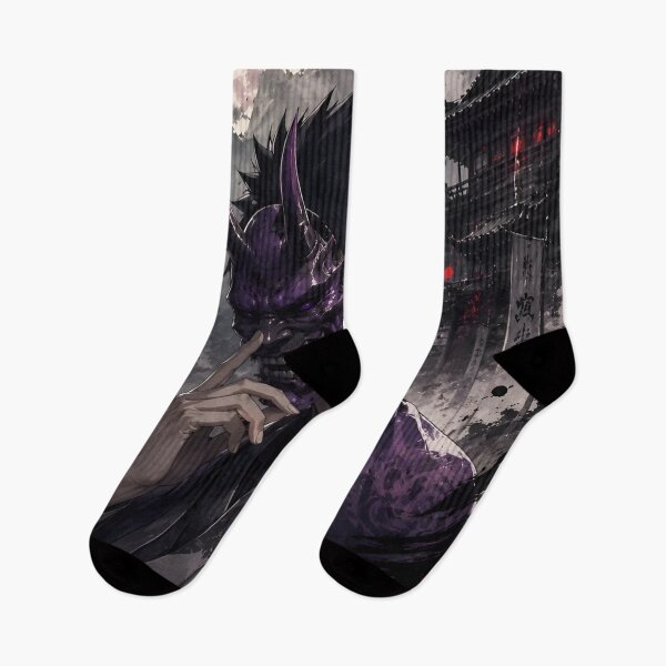 Item preview, Purple Oni Mask Warrior – Dark Japanese Fantasy Samurai Moonlight Art designed and sold by Dyan4.