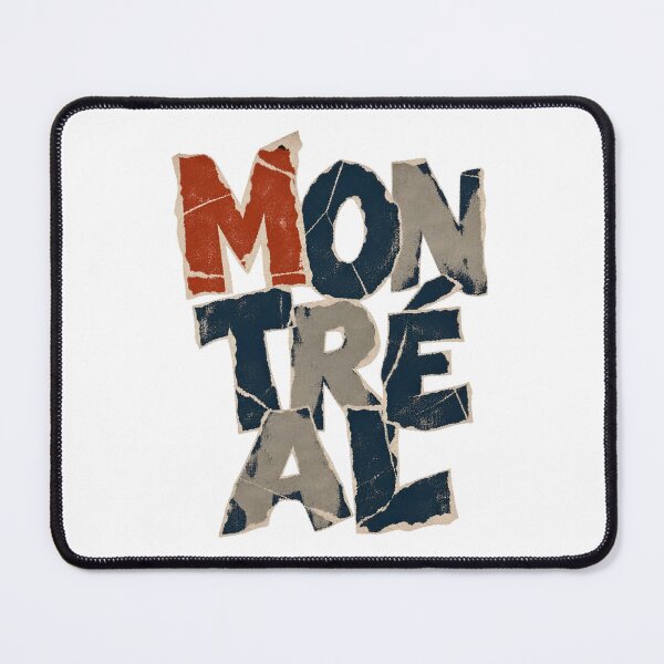 Item preview, Montreal Torn Paper Lettering in Navy and Rust designed and sold by Fenay Designs.