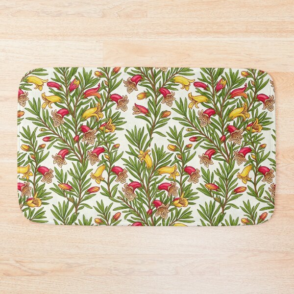 Item preview, Native Correa & Red Tubular Blossom Motif designed and sold by Studio BC.
