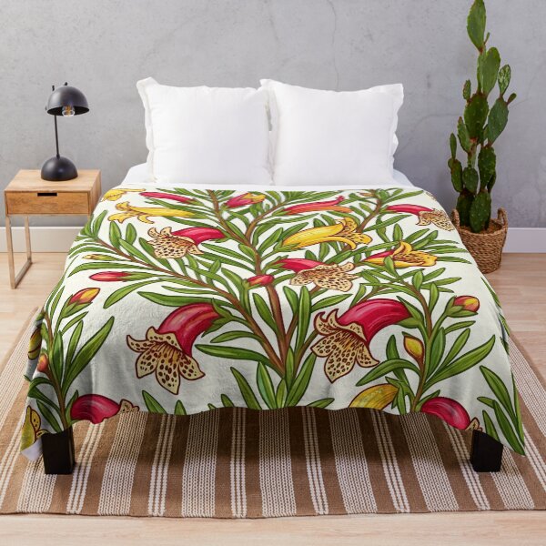 Item preview, Native Correa & Red Tubular Blossom Motif designed and sold by Studio BC.