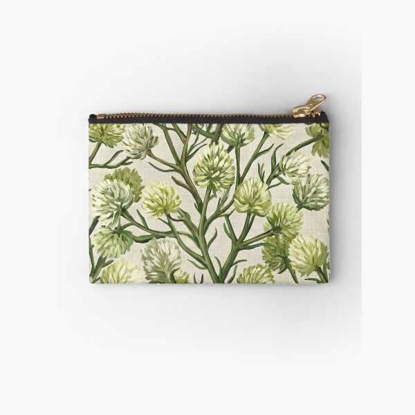 Item preview, Pale Green Button Flower Stem Pattern designed and sold by Studio BC.