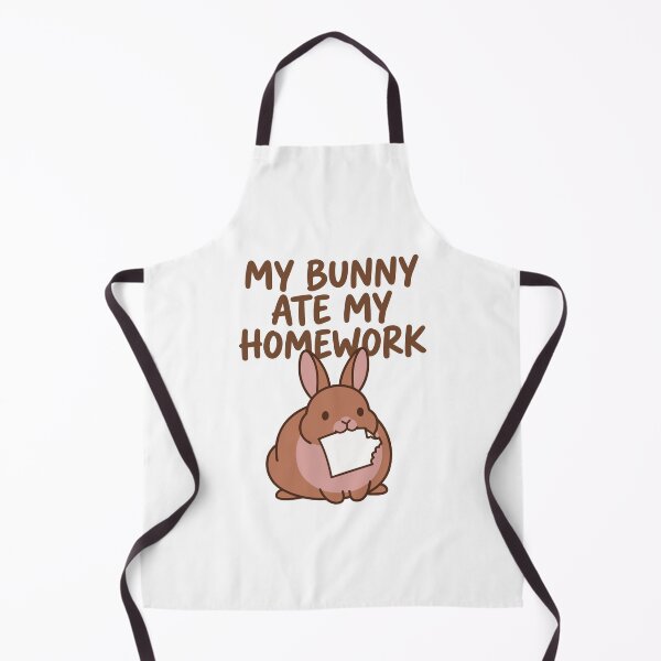 Item preview, My Bunny Ate My Homework – Funny Cute Rabbit designed and sold by BunnyLove003.