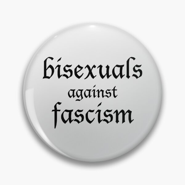 Item preview, bisexuals against fascism designed and sold by FreakShop-GB.