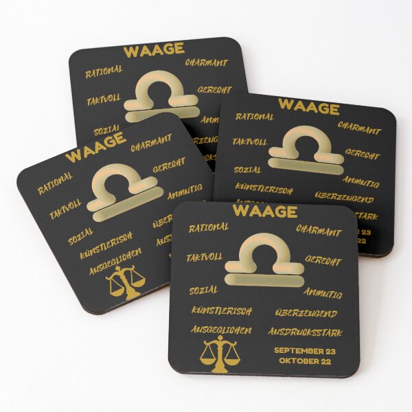 Artikelvorschau, Waage Sternzeichen Astrologie Horoskop Symbol - Metallic Gold & Black entworfen und verkauft von ZODIARA.