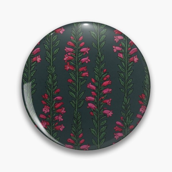 Item preview, Dark Forest Green Tubular Blossom Rows designed and sold by Studio BC.