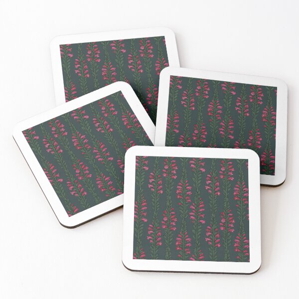Item preview, Dark Forest Green Tubular Blossom Rows designed and sold by Studio BC.