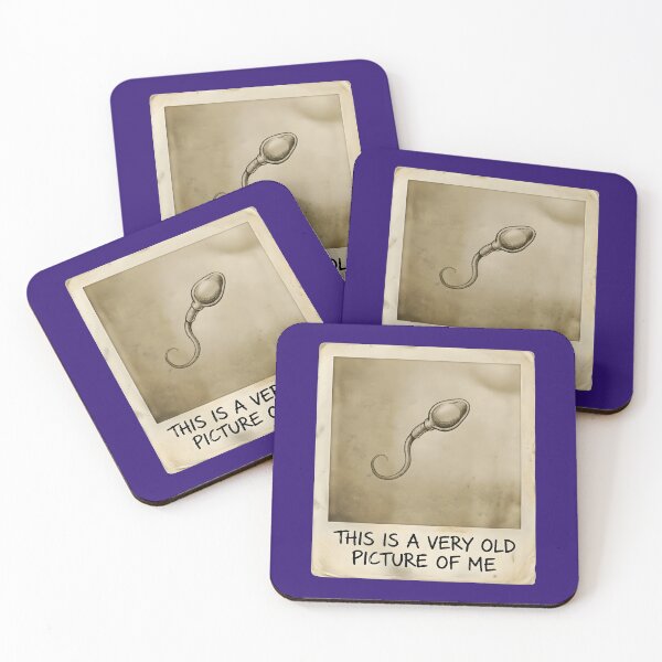 Item preview, Funny Very Old Picture of Me Sticker | Vintage Polaroid Sperm Cell Decal | Humorous Biology & Science Sticker | Sarcastic Humor Laptop Vinyl Sticker designed and sold by SergioMiklos.