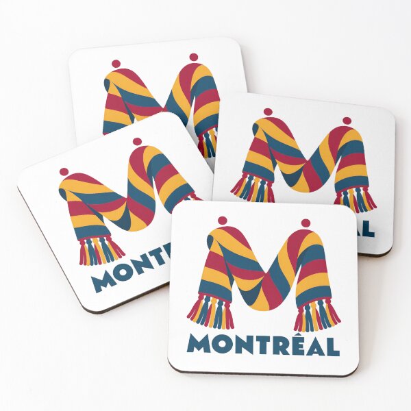 Item preview, Montreal Striped Scarf Letter M designed and sold by Fenay Designs.