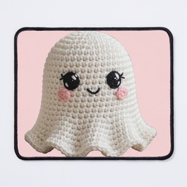 Item preview, Cute Kawaii Crochet Ghost Halloween designed and sold by Artistprinter.
