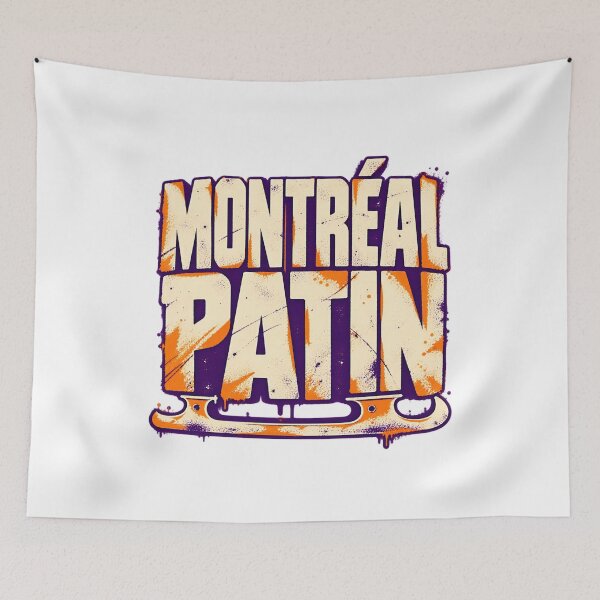 Item preview, Montreal Patin Orange and Purple Skate Type designed and sold by Fenay Designs.