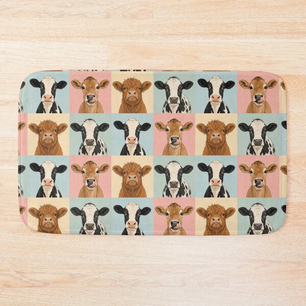 Item preview, Cute Cow Pop Art Portraits designed and sold by pixiedustpaint.